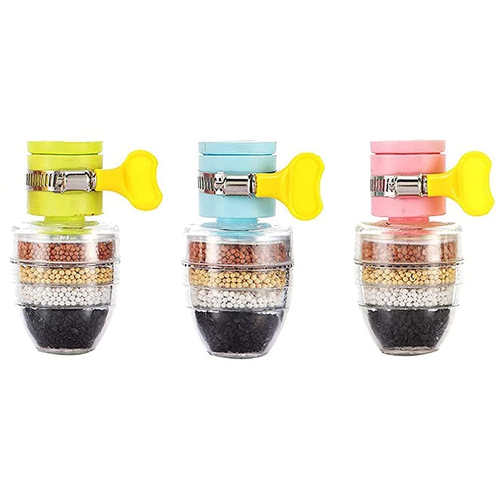 Activated Carbon Faucet Water Filters Universal Interface Home Kitchen Faucet Tap Water Clean Purifier Filter Cartridge Five Layer Water Filter-Pack Of 3,-image-41