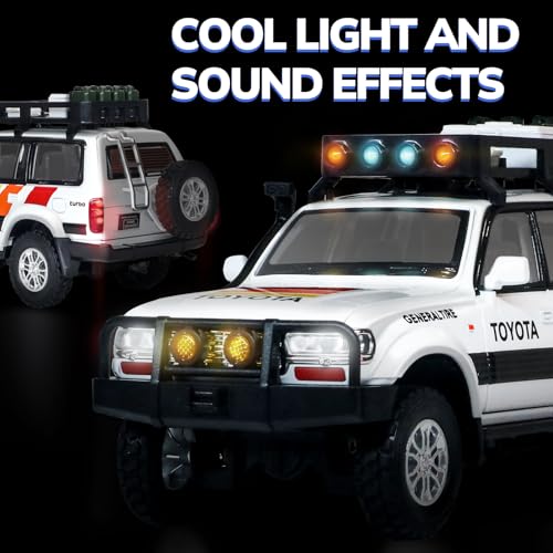 Coche de juguete Landcruiser LC80 a escala 1:24 miniatura 3