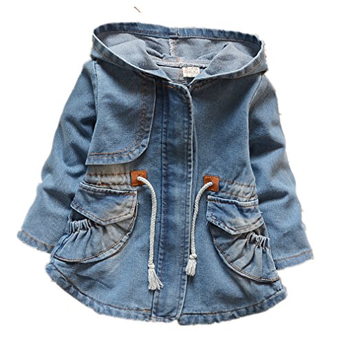 Baby Coat Outwear Children's Jackets Clothes Casco Infants Outerwear Girl Hoody Cardigan Trench Coat Blue