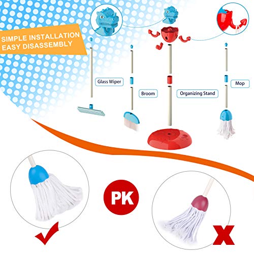 image for GINMIC Detachable Kids Cleaning Toy Set, Pretend Play Household Cleani