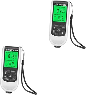 Mobestech Medidor De Espessura De Revestimento Para Carros 2 Peças Ferramenta De Espessura De Revestimento Automotivo Testador De Espessura De Metal Medidor De Pintura Medidor De