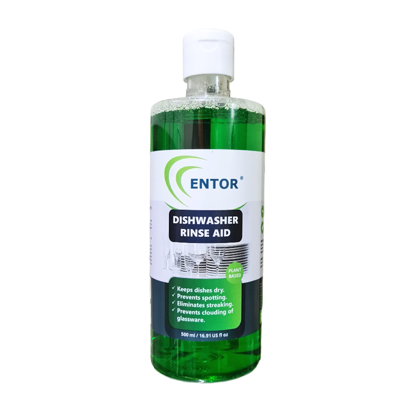 Entor Dishwasher Rinse Aid | For Automatic Dishwashers | Plant Based Surfactants | Biodegradable, Eco-Friendly And Safe | 500 ml (B0BQ7F66JX) Amazon Price History, Amazon Price Tracker