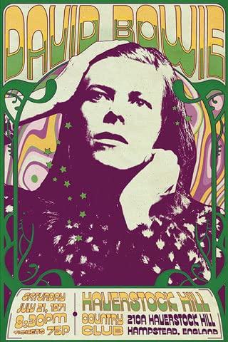 Poster David Bowie Haverstock Hill - Musique - 61 x 91,5 cm