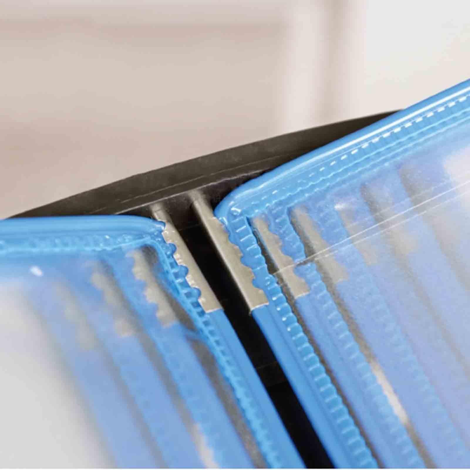 Soporte para archivos, organizador de sistema de referencia de mesa duradero, soporte de escritorio montado en la pared, soporte de referencia duradero que ahorra espacio, tamaño A4 con 10 bolsillos
