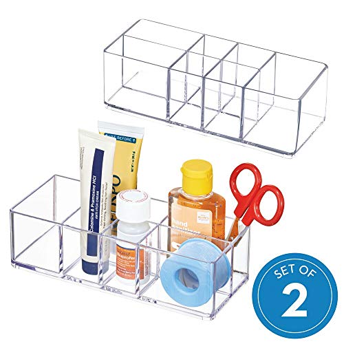 iDesign Med+ Plastic Bathroom Medicine Cabinet Organizer, for Vanity, Prescriptions, Toothbrushes, Toothpaste, Accessories