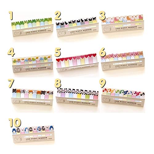 4un. Marcador De Páginas Adesivo Gatinho Panda Ursinho Sapo