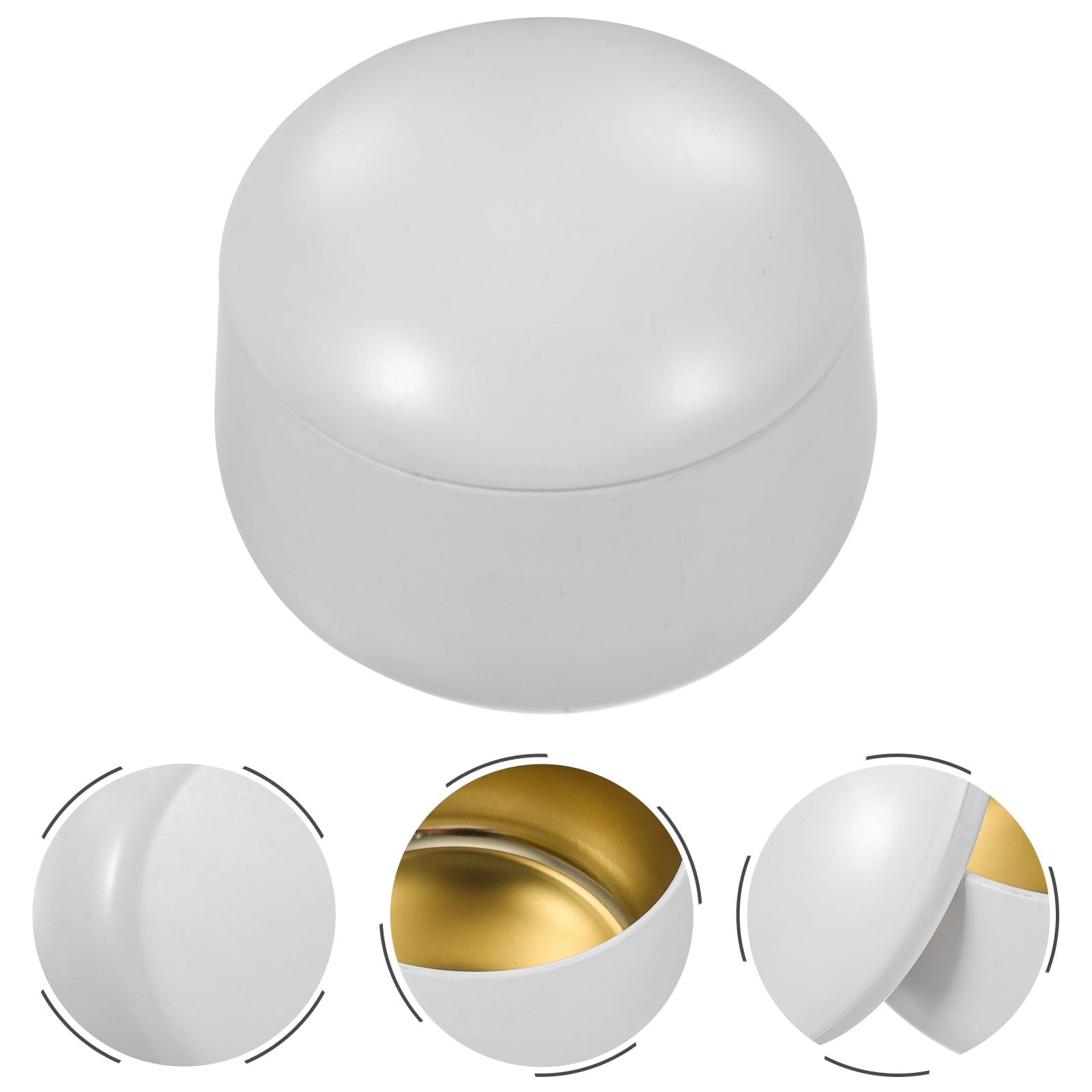 Healeved 12 Stück Quadratische Weiße Bauchleere Kerzendosen aus Weißblech 8oz mit Luftdichtem Deckel für Selbstgemacht Duftkerzenherstellung und Aromatherapie