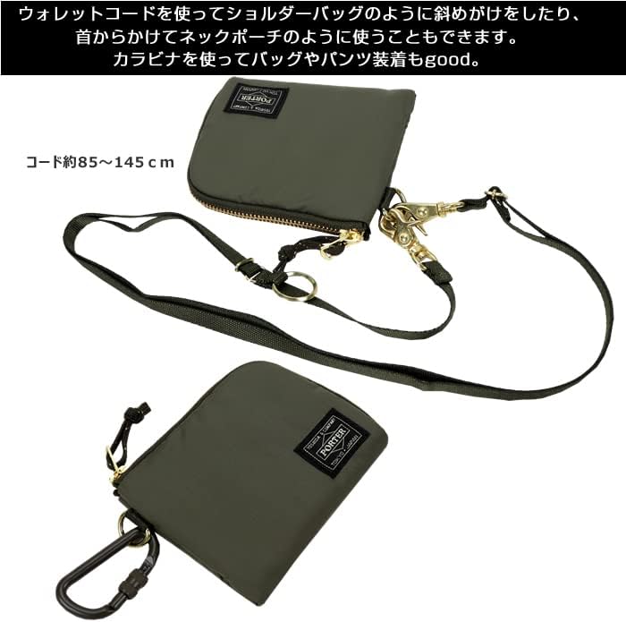 Amazon.co.jp: Porter Sif Liberty Wallet, Round Zipper Wallet with