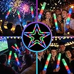 70PCS Foam Light Up Sticks, Glow in the Dark Party Supplies with 3 Colorful Flashing Modes, LED Foam Glow Sticks Bulk for Wedding, Concert, New Year, Halloween, Christmas, Raves, Birthday - Image 5