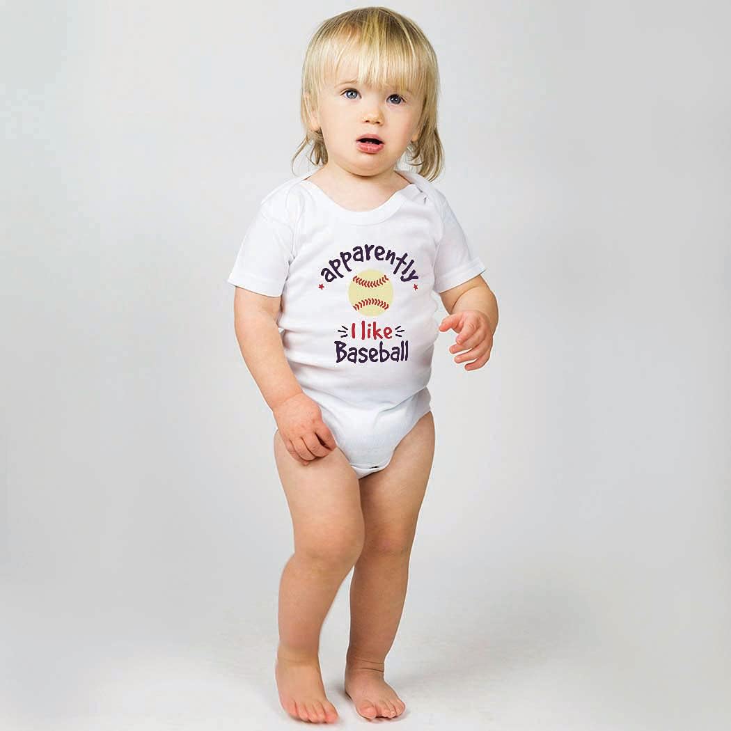 ChalkTalkSPORTS Baseball Baby & Infant One Piece | Baseball Theme Bodysuits - Image 2
