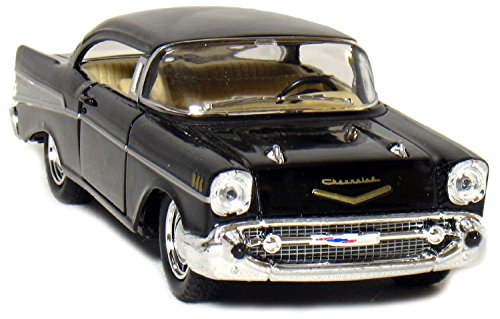 Kinsmart 5" Die-Cast 1957 Chevy Bel Air Coupe (Black) #TOP3