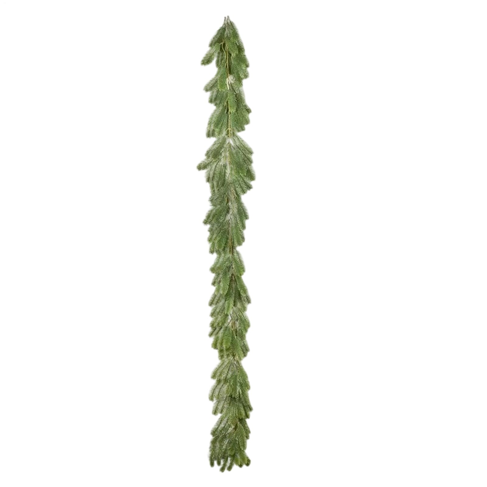 Ramas de pino artificial de 200 cm en verde claro y cedro helado que no pierden hojas