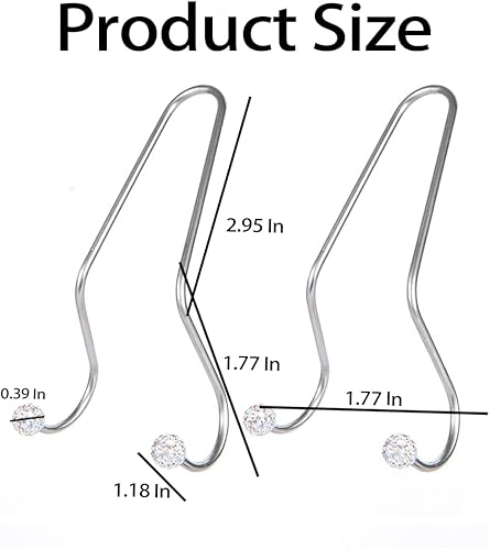 Miniatura 2 de AUCELI 2 ganchos brillantes para reposacabezas de automóvil, organizador de reposacabezas de asiento trasero de automóvil, con diamantes de