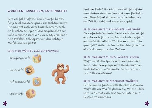 Oetinger, FamilyFlow Unsere Familien-Würfel, ab 3, Für die Abendroutine, als Einschlafritual und zum Gute-Nacht-Sagen