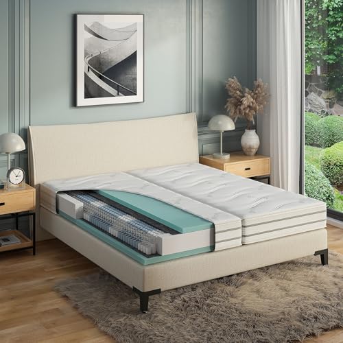 Hn8 Luxus-Taschenfederkern-Matratze Emotion Pro TFK, H2, 120 x 200 cm – Bild 3