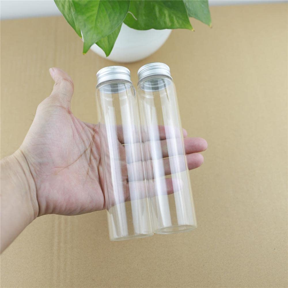 STORKY 15 pz/Lotto 37 * 150mm 120ml Provetta Bottiglia di Vetro Vaso Vuoto Contenitore Fai da Te Bottiglie di Stoccaggio di Spezie di Vetro Vasi Contenitori