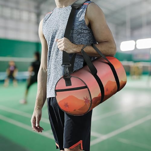 Duffel bag rétro coucher de soleil 45cm sac week-end cabine anti-encombrement - 7