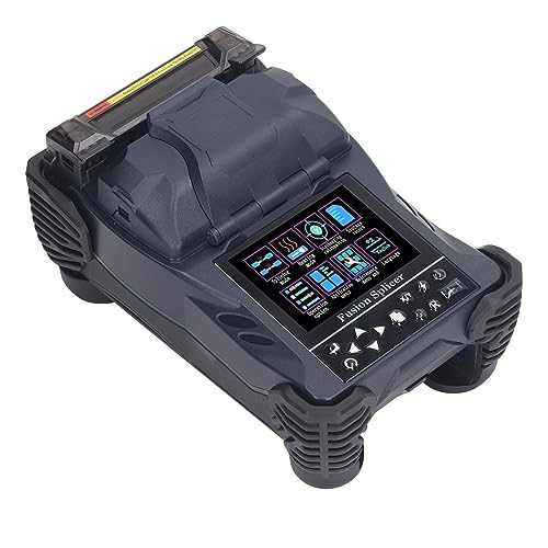A-15F Mini Fiber Fusion Splicer Welding Machine Skin Line Fiber Optic Cable Patch Cord Fusion Splicer European Standard 100-240V (US Plug)