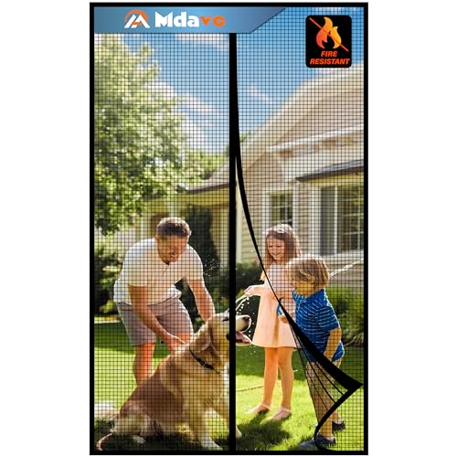 Magnetic Screen Door，Fiberglass Screen Door Mesh，Keep Bugs Out, Heavy-Duty Mesh Curtain,Pet and...