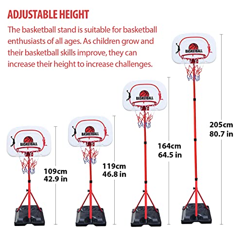 LOYEAH - Canestro per basket con supporto, per