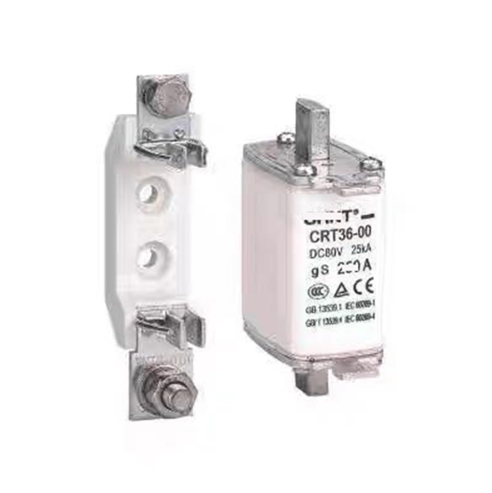 Fusible CC CRT36-00 160A avec base pour télécommunication sécurisée