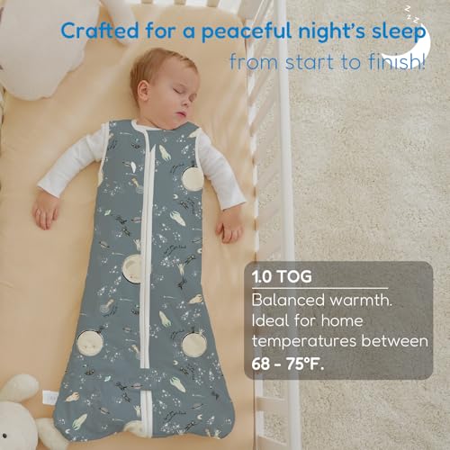 Image of TotAha Sleep Sack 15-18-24 Months 1.0 TOG, Unisex Buttery Soft Sleeping Sacks with 2-way Safe Zipper, Premium Winter Sleep Bag