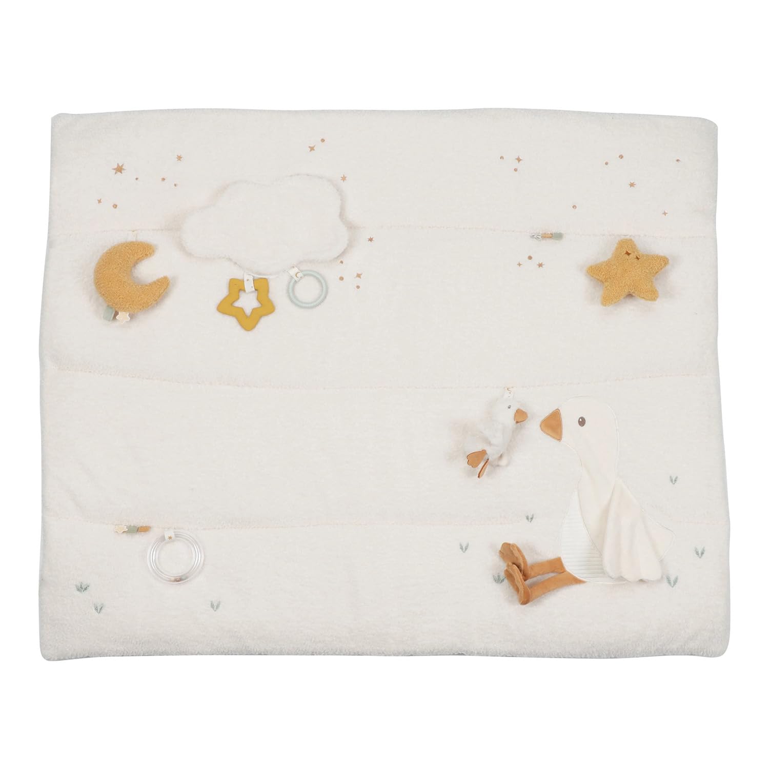 Little Dutch Krabbeldecke Spieldecke Activity Matte Baby (80x100 cm) weiß - Newborn Naturals