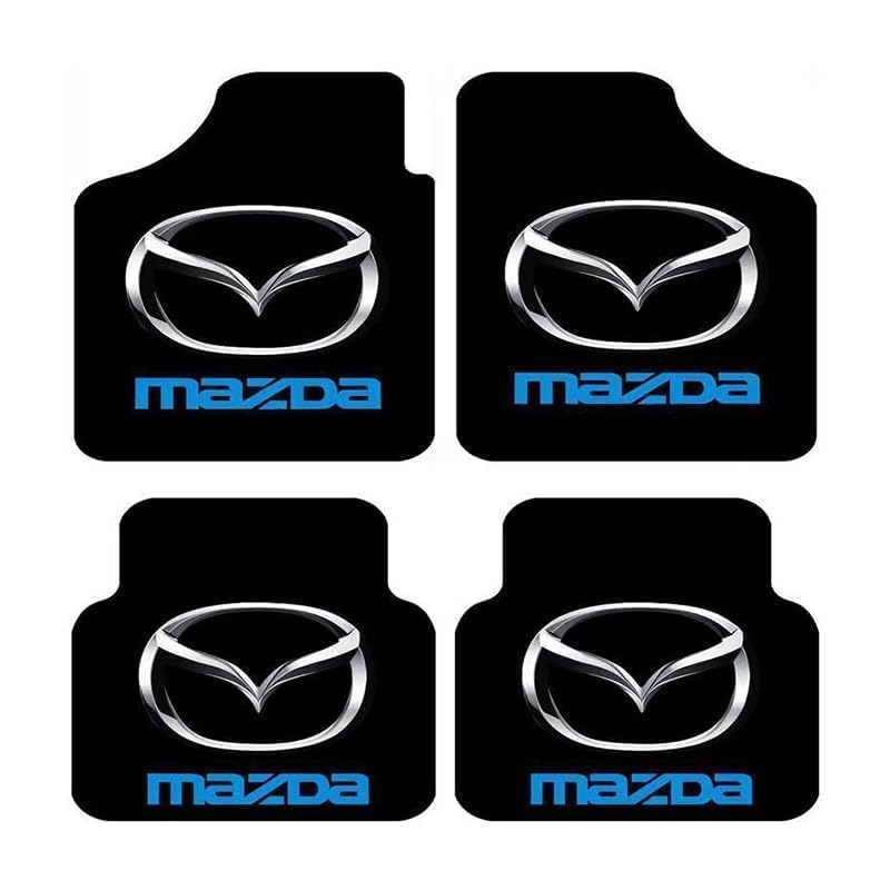 4 Stück fußmatten Auto, für Mazda Rx8 2002-2012 Zubehör, Antirutschmatte Auto, wasserdichte...