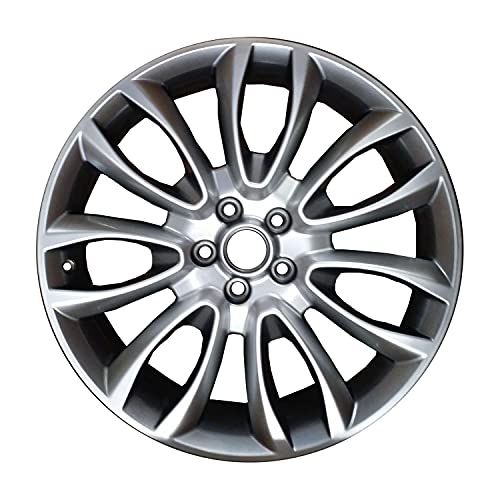 19x8 Alloy Factory Wheel 7 V-Spoke Light Silver Metallic with Black Primer - Reman for Lincoln MKC 2015-2017 Direct Replacement