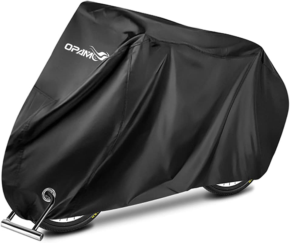 OPAMOO Bike Bicycle Cover Outdoor Waterproof - Bicycle Rain Covers Sun UV Dust Wind Proof with Lock Hole for Mountain Road Electric Bike : Sports & Outdoors