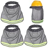 DOITOOL 3 PièCes Pare Soleil pour Casque De SéCurité - ProtèGe Nuque Chantier en Maille Re...