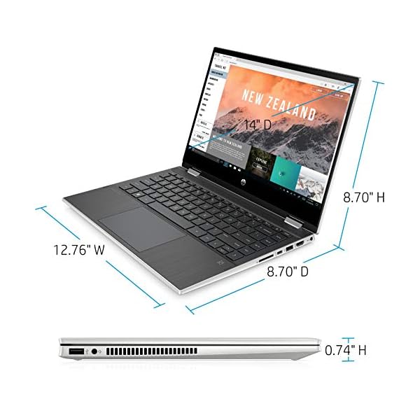 HP 2021 Newest Pavilion x360 2in1 14" Touchscreen Laptop, 11th Gen Intel Core i3-1115G4(Up to 4.1GHz, Beat i7-8565U), 16GB Memory, 512GB NVMe SSD, WiFi, Bluetooth, Webcam, Win10, w/GM Accessories