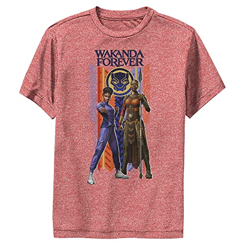 Marvel Boys' Wakanda Forever Duo Banner T-Shirt