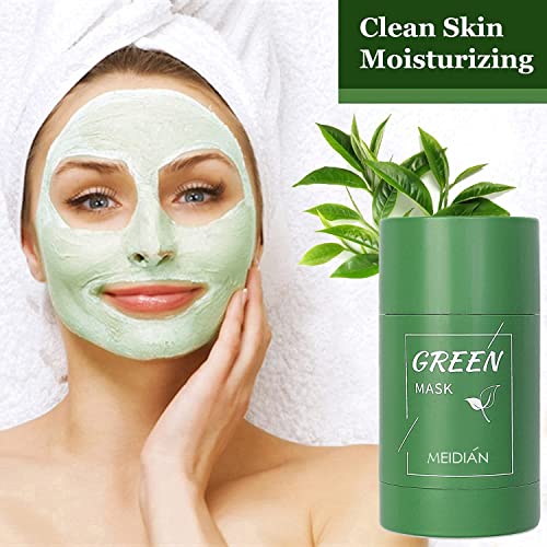 Peckia Green Tea Mask Stick For Face(2Pcs), Blackhead Remover With Green Tea Extract, Purifying, Deep Pore Cleansing, Moisturizing, Brightening For All Skin Types Men And Women #TOP4