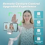 DOSTDR - 3-Axis Foldable Phone Gimbal Stabilizer, AI Tracking & Focus Wheel, Lightweight Handheld Vlog Gimbal for Smartphones & Compact Cameras, Tripod, TikTok/YouTube Vlog Stabilizer, Ideal Gift