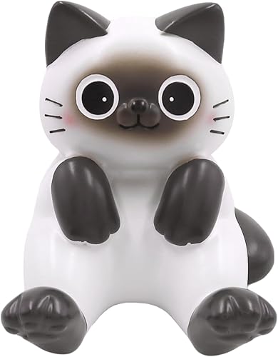 Miniatura 16 de Bolley Joss Soporte para teléfono celular de escritorio, aguas termales, con lindo gato relajado para oficina, manos libres, ornamento para el hogar