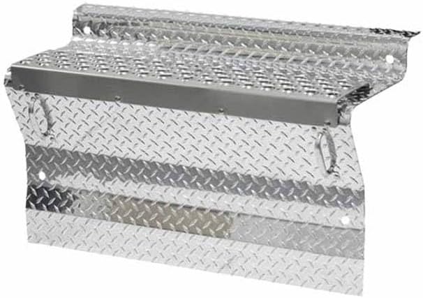 Technical Precision Replacement for Kenworth W900B Year 2018 34IN Aluminum Battery Box Cover W/Upper Step and Key Lock