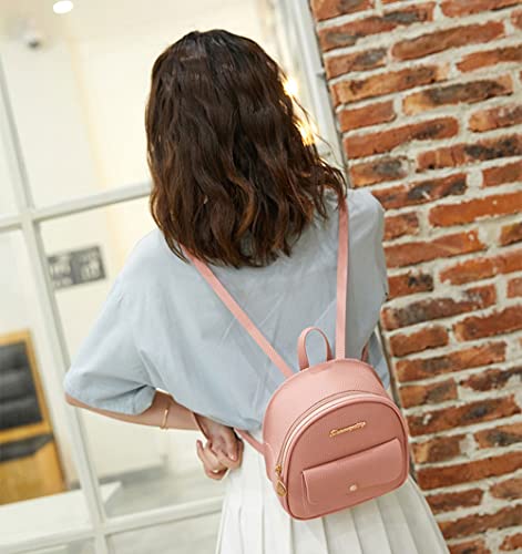NUTOT Mochila Feminina Bonita Multifuncional Um Ombro Diagonal Pequena Bolsa (Preto)