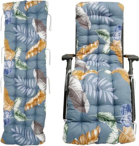 Sun Lounger Cushion, Thickened Lounge Chair Cushion, Lounger Recliner Cushion Soft Sun Lounger Cushion Pad Breathable Comfortable Lounge Cushions for Outdoor Patio Beach (I)