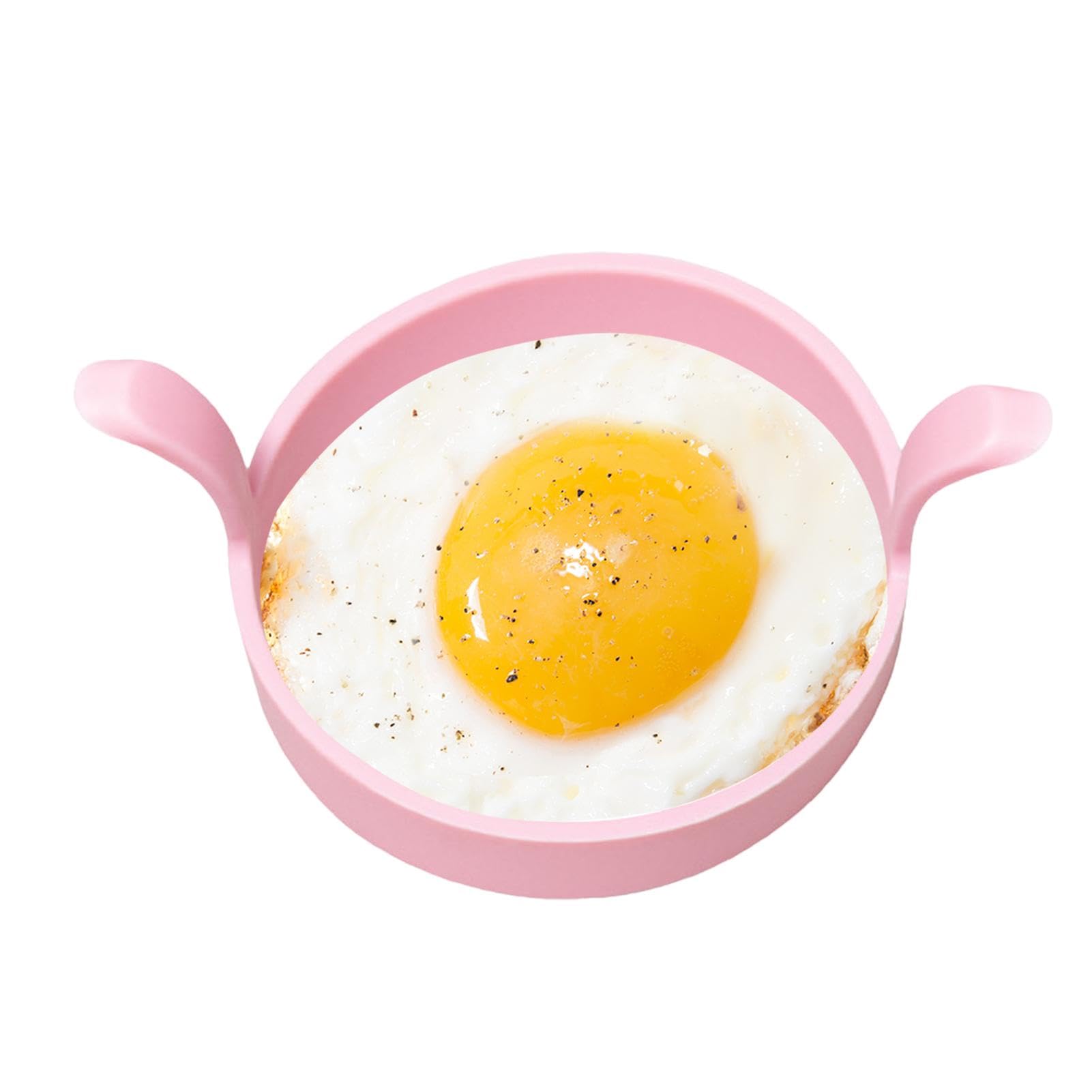 Anneau à œufs En Silicone, Anneau Rond Pour Cuiseur à œufs, Moule à Omelette Rond En Silicone, Outil De Cuisson De Façonneur D'anneau De Crêpe D'oeuf De Silicone, Anneau D'omelette à Double
