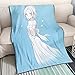 QTRT I Sette peccati Capitali-Elaine Sfondo Blu 3D Stampato Coperta Cartoon Anime Personaggi Morbido Peluche Coperta di Flanella Quilt Anime Fan Otaku Regalo Biancheria da Letto