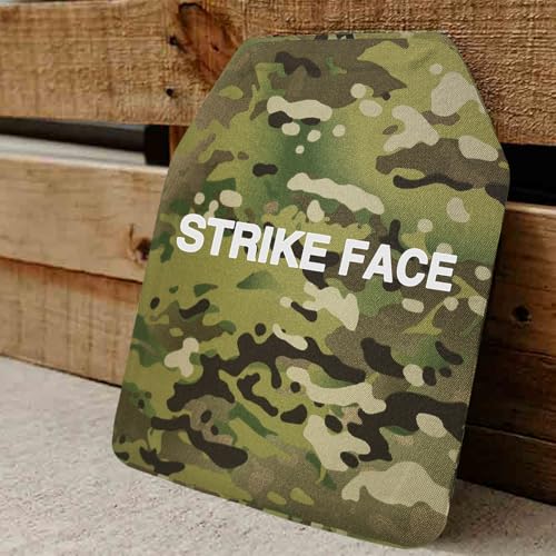 ULIONTAC Level 3A Plaque en acier pour gilets tactiques Airsoft Accessoires Plaque Support de poitrine - 2 pièces Taille standard 30,5 x 25,4 cm (MC) – vue 5