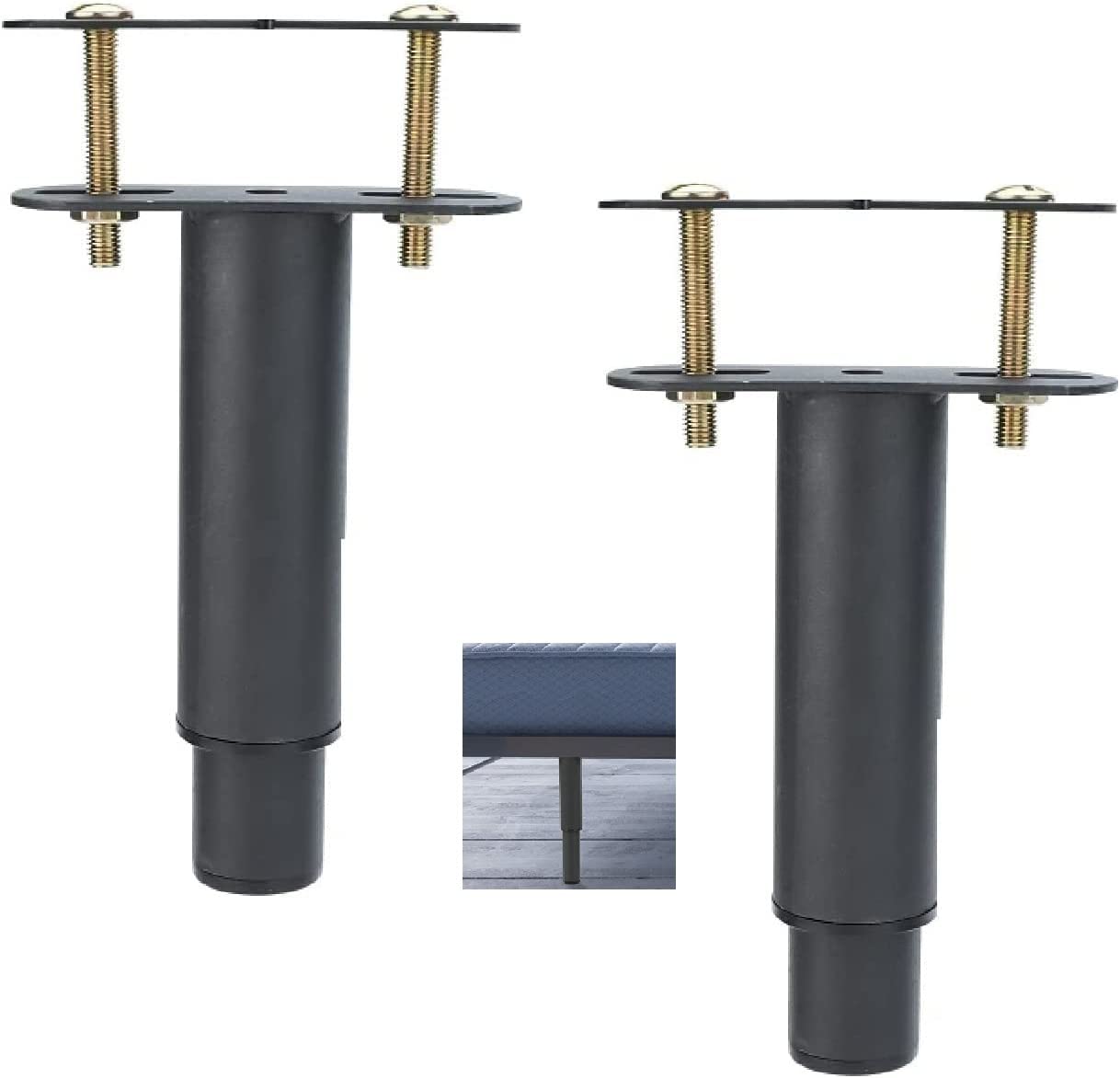 Buy Adjustable Height Center Support Leg for Bed Frame, 5.1" to 9.5