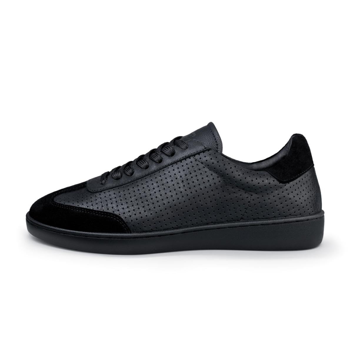 Anna Kern Suny Herren Dance Sneakers 7430 - Leder schwarz - Normalweite - durchgehende PU Sohle - herausnehmbare Mehrweiten-Zwischensohle