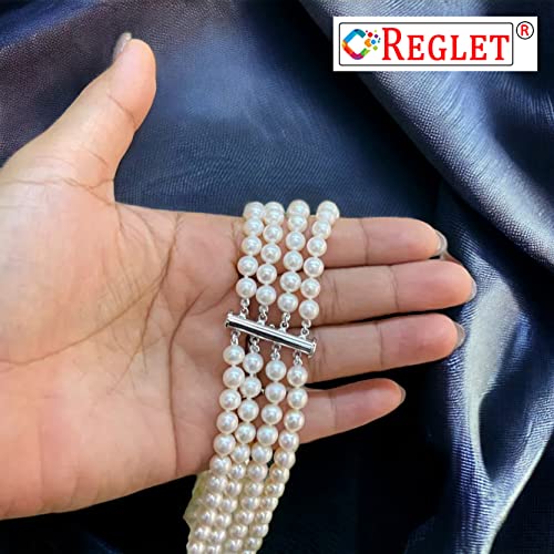 Image of 1800 Pcs Off White Beads - 4, 5, 6, 8, 10, 12 mm - Pearls for Craft, Embroidery DIY, Beads for Bracelets Making Kit, Beading, Jewellery Making Kit, Beadwork Projects, Crafting Ideas - 180g