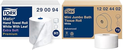Miniatura 20 de Tork Matic - Rollo de toalla de mano suave color blanco H1, avanzado, de alta absorción, 6 rollos x 900 pies, 290095