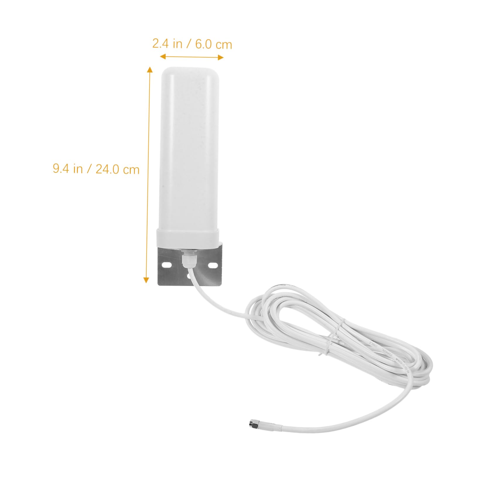 Antenna Omnidirezionale 3g 4g Lte 16-18dbi Bianco per Router e Modem | 698-960/1710-2700mhz, 50 Ohm, Uso Interno ed Esterno, Metallo e Plastica