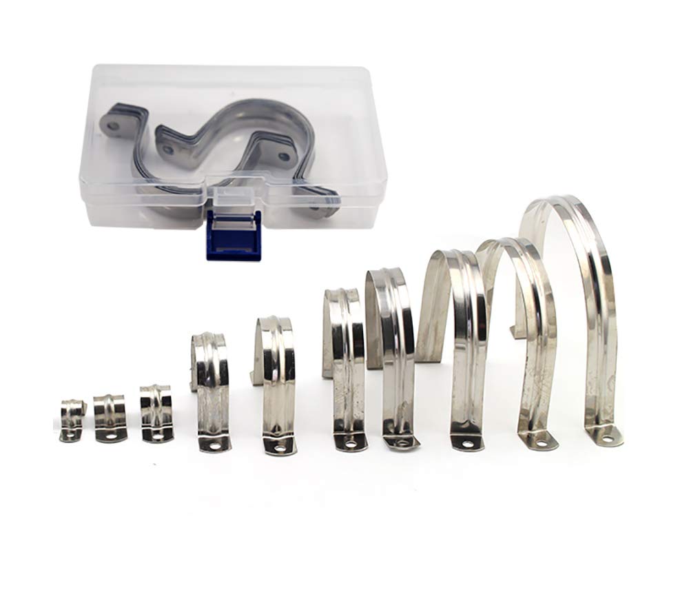 WYKA U-Rohrschelle – Edelstahl 304 – Für Rohre, Schläuche, Kabel – 12 Stück, 9 Mm