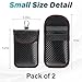 BFXM 2 Pcs Faraday Bag for Car Keys, Car Accessories RFID Signal Blocking Pouch, Anti-Theft Key Fob Protector, Cell Phone Signal Blocker Case, Car Key Fob Cage (Small)