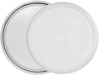 Natural 3.5 to 5.25 Gallon High Density Plastic Lid with Tear Tab